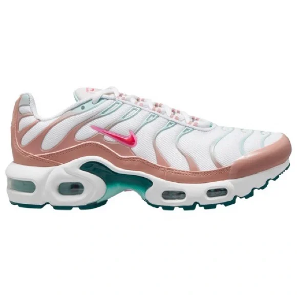 Nike TN Air Max Plus Women's Pink and White Sneakers Size 6.5 | EUC - Picture 1 of 12